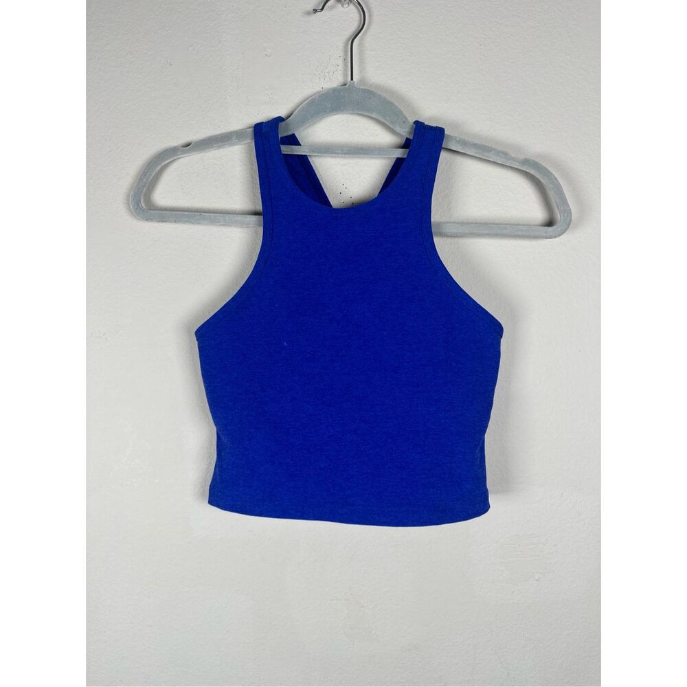 Beyond Yoga Blue Crop Top